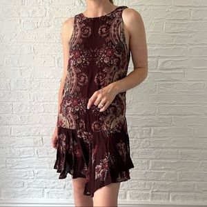 Free People Burgundy mini dress